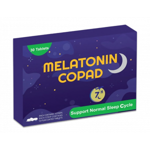 MELATONIN COPAD SUPPORTS NORMAL SLEEP CYCLE ( MELATONIN + PYRIDOXNE VIT. B6 + CALCIUM ) 30 FILM-COATED TABLETS